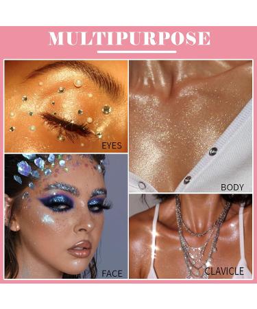 Glitter High Gloss Spritz in Pearl White - Fairy Powder Highlighter for Face & Body - Buy Online on GoSupps.com