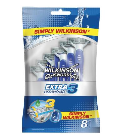 Extra 3 Disposable Razors 3s - Wilkinson - Male - 8 pieces