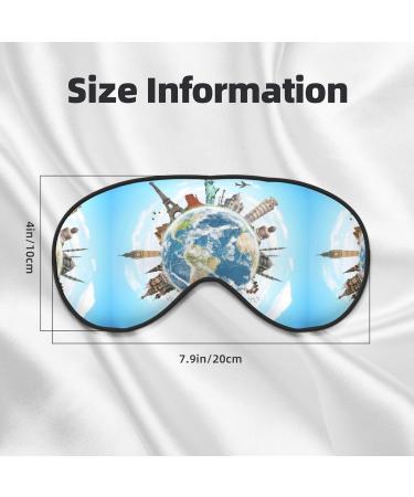 World Travel Sleep Mask - Adjustable Double-Sided Eye Cover | Soft Shade for Comfortable Sleep & Reduced Eye Edema - Buy Online on GoSupps.com