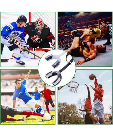 2 Pack Youth Mouth Guard with Strap - Teeth Armor for Boxing, MMA, Football, Basketball, Hockey, Karate, Rugby - Protects Braces - Adult Size - Buy Online on GoSupps.com