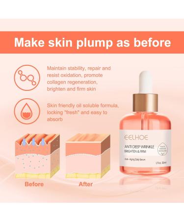 Advanced Deep Anti-Wrinkle Serum Pore Shrink Face Serum Hyaluronic Acid Moisturizing Nourish Essence Collagen Boost Anti-aging Serum - Buy Online on GoSupps.com