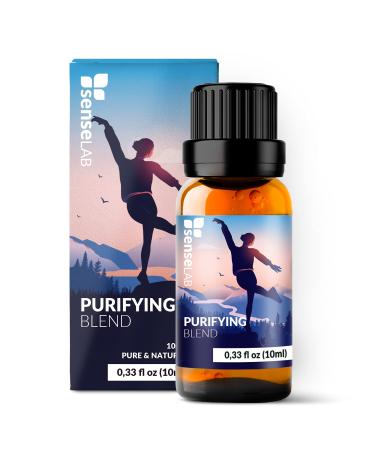 Purifying Essential Oil Blend - 100% Pure Extract with Grapefruit Juniper Orange Ylang Ylang Lemon Rosemary and Peppermint Oil Therapeutic Grade for Aromatherapy Diffuser (10 ml) Purifying 10ml (Blend)