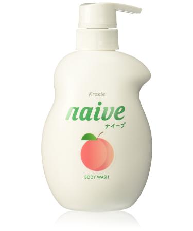 KRACIE Naive Body Pump Soap  Peach  17.9 Ounce