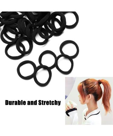 WANBY Mini Black Hair Ties - 100 Pack Soft Seamless Hair Bands for Girls and Toddlers - Buy Online on GoSupps.com