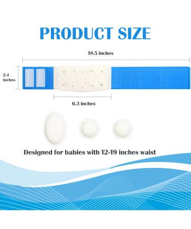 Buy S Baby Belly Band Umbilical Hernia Belt | Adjustable Navel Truss Wrap for Newborns/Infants - Soft & Skin-Friendly - Blue/White - Buy Online on GoSupps.com