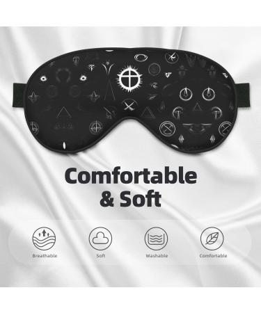 Black and White Universe Eye Mask - Soft Elastic & Adjustable Sleeping Mask for Men & Women - Ultimate Nighttime Comfort - Buy Online on GoSupps.com
