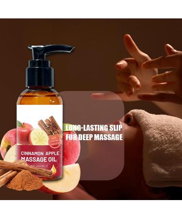Apple Cinnamon Essential Oil Pure Natural Scent Body Oils Long Lasting Scents Suitable for Body Face Legs Back & Buttocks.Apple Essential Oil for Bath Massage(100ML) - Buy Online on GoSupps.com
