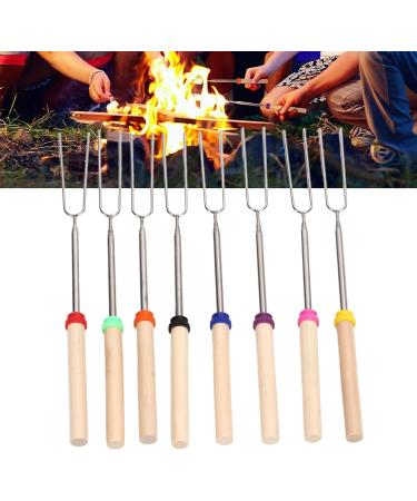 Shanrya 8 Pieces Marshmallow Roasting Sticks Telescopic Marshmallow Sticks with Canvas Bag for Camping - Buy Online on GoSupps.com