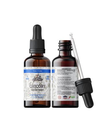 Chicory Tincture Extract Organic Chicory (Cichorium Intybus) Dried Root for Loss of Appetite Liver and Gallbladder Non-GMO in Cold-Pressed Organic Vegetable Glycerin 2 oz (60 ml) 700 mg 2 Fl Oz (Pack of 1)