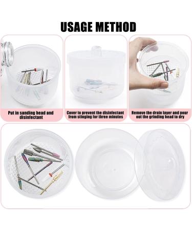 Nails Tool Boxes Grinding Head Storage Case Nails Tool Cleaning Boxes Nails Bit Sterilizer Boxes For Nails Salons - Buy Online on GoSupps.com