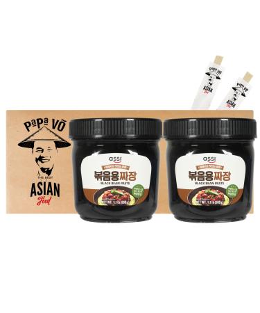Pack of 2 (2x500g) Assi Black Bean Paste Chajang (Papa Vo )