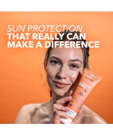 Eco Elio SPF 30 Sustainable Sun Cream 150ml | Waterproof, Coconut Scented | Summer Vibes | Octocrylene and Microplastic-Free - Buy Online on GoSupps.com