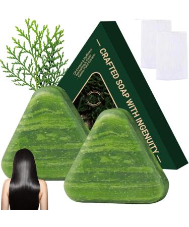 Savon en barre de shampoing 2 pi ces Triangle de barre shampoing naturel barres d'herbe Usman apaisant et renfor ant les cheveux pour femmes et hommes - Buy Online on GoSupps.com