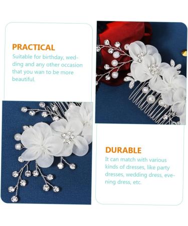 Didiseaon Flower Side Hair Comb Rhinestone Hair Comb Hair Jewels for Women Bridal Headdress Rhinestone Headpiece Bridal Headpiece Tiara Wedding Rhinestones Bride Accessories - Buy Online on GoSupps.com