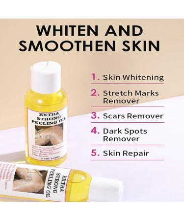Yellow Peeling Oil - Lightening Exfoliating Dark Skin For Body Strong Peeling Oil Skin Peeling Oil For Skin Lightening Peeling Oil For Skin Brightening Moisturizing Peeling Solution Dark Skin - Buy Online on GoSupps.com