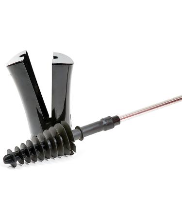 ToiletShroom Plunger & Squeegee Clog Remover | Stainless Steel Handle | Drain Cleaner Tool | Bathroom Dredge | Black - Buy Online on GoSupps.com