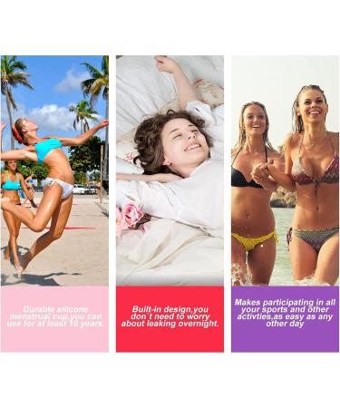 M Muncaso Menstrual Cup 2 Pack - Soft Flexible Medical Silicone Reusable Period Cup - White | Eco-Friendly Menstruation Solution - Buy Online on GoSupps.com