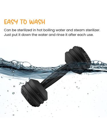 Silicone Baby Dumbbell Teether Weight Rattle Toy - Perfect Gift for Boys and Girls - Buy Online on GoSupps.com