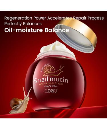 Moisturizer Face Cream with Hyaluronic Acid, 95% Snail Secretion Filtrate Anti Wrinkle Cream for Skin Repair & Tighten, Repair Damage, Promote Regeneration, Intensive Moisturizing, 4.586oz (Snail_2) - Buy Online on GoSupps.com