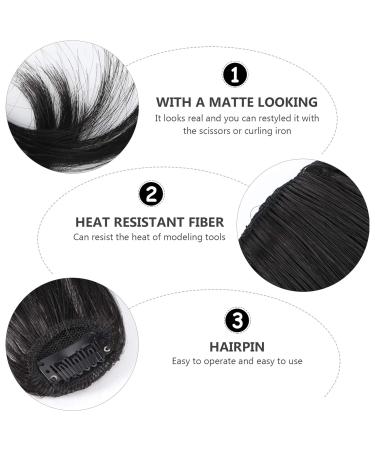 FRCOLOR Clip-in Hair Bangs Extensions - Natural Color Synthetic Hair Fringe Piece - Buy Online on GoSupps.com
