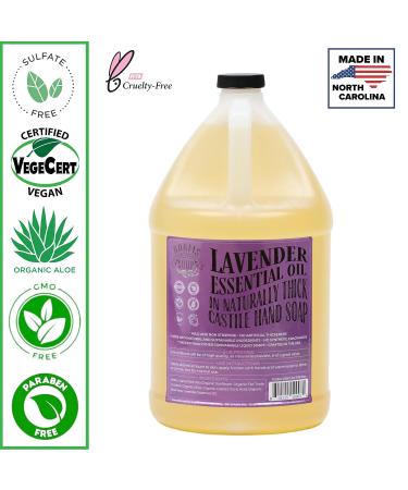 Adams Handmade Lavender Castile Liquid Hand Soap 1 Gallon Refill - 128 Fl Oz - Buy Online on GoSupps.com