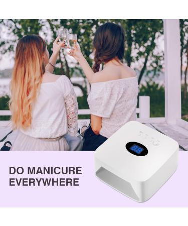Rechargeable UV LED Nail Lamp 54W | Cordless Gel Nail Dryer with Auto Sensor & USB Ports - Perfect for Gel Polish - Buy Online on GoSupps.com