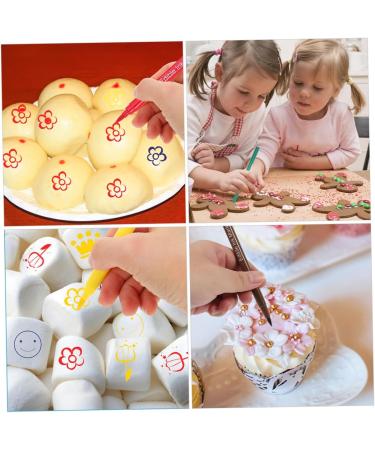 WATIIFUFU 6pcs Cake Boxes Decor Biscuits Edible Marker Cake Coloring Edible Pens Food Coloring Markers Plastic - Buy Online on GoSupps.com