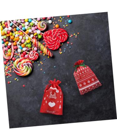 LALAFINA 10pcs Christmas Bouts Candy Bags Men for Christmas Drawstring Bag Christmas Bag Beam Port - Buy Online on GoSupps.com