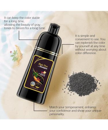 Dyceittdia Hair Dye Shampoo 100ml Natural Shampoo for Black Hair 3-in-1 Coloring Shampoo Hair Moisturizer Cleansing and Repairing Shampoo Brown hair3 - Buy Online on GoSupps.com