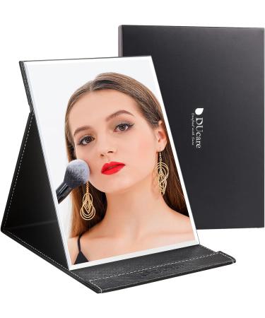 DUcare Portable Folding Makeup Mirror - Large Black | Vanity Mirror with Stand - Buy Online on GoSupps.com