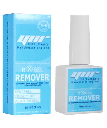 YNR Gel Nail Polish Remover Fast Gel Polish Remover Remove Gel Nail Polish Within 3-5 Minutes Quickily Removes Gel Nail Polishes - No Need for Foil Soaking or Wrapping 15ml 0.5 Fl Oz