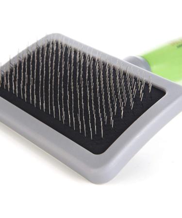 MOSER 2999-7075 Large Slicker Brush - Green | Premium Pet Grooming Tool for Dogs & Cats | Fast Worldwide Shipping - Buy Online on GoSupps.com