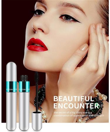 Mirora 2-in-1 Waterproof Mascara for Natural Lengthening and Thickening - 4D Silk Fiber Formula for 5x Longer Lashes - Won't Clump, Lasts All Day - Dark Cyan (1 Pack) - Buy Online on GoSupps.com