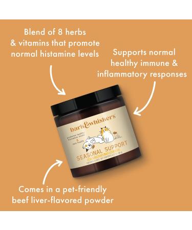 Bark & Whiskers Seasonal Support Antioxidant and Immune Support - Liver Beef 3.17 Oz - Buy Online on GoSupps.com