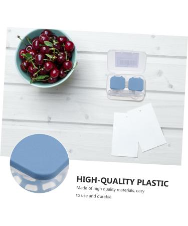 PartyKindom Glasses Case & Contact Lens Holder - Travel Storage Box Blue 5.5x2.5x2cm - International Shipping Available - Buy Online on GoSupps.com