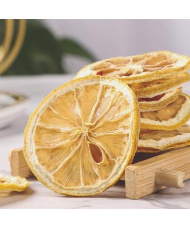 SXETBEAN Dried Lemon Slices Dehydrated Lemons Natural Dehydrated Lemon Slices for Cocktail Garnish/Crafts Decor/Cake Decoration/Tea No Sugar Added 250g/8.8oz - Buy Online on GoSupps.com