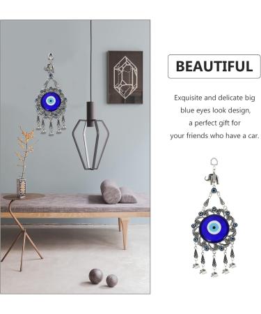 ABOOFAN 1pc Blue Eyes Pendant Ornament Home Decor Creative Eye Decor Evil Turkish Decor Window Accessories Blue 24x10cm - Buy Online on GoSupps.com