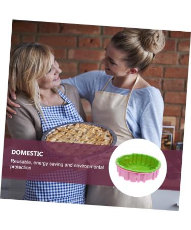 IMIKEYA Birthday Cake Mold 2pcs Happy Birthday Baking Pan Non Stick Baking Tools Silica Gel Silicone Molds 19X19CM Assorted Color - Buy Online on GoSupps.com