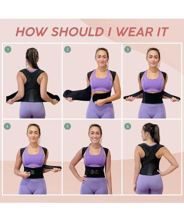 NORIBO Back Brace-Posture Corrector for Women & Men - Adjustable Back Support for Neck, Back & Shoulder Pain Relief - Medium Size - Buy Online on GoSupps.com