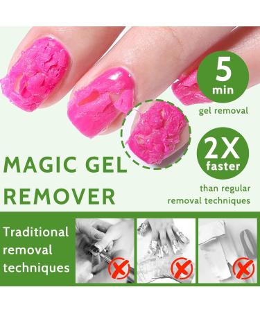 2 Pieces Gel Nail Polish Remover Gel Polish Remover for Nails Magic Nail Polish Remover Easily & Quickly Peel Off In 3-5 Minutes (10ml) green - Buy Online on GoSupps.com
