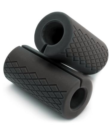 CampTeck grip thick dumbbell handles silicone thick bar grips for long and dumbbells - enlarge arm circumference biceps triceps pre -arms and gripping power - 2 Set black - Buy Online on GoSupps.com