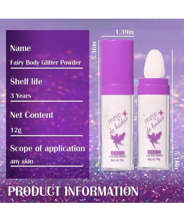 DAGEDA 3 Colors Body Glitter - Shimmer Highlighter Powder Stick for Face, Hair & Body - Fairy Glitter Sparkle Powder in White, Pink, Gold - 3 Counts - Cosmetics for a High Gloss Finish - Buy Online on GoSupps.com