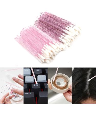 200 Pack Disposable Lip Brush Premium Glitter Crystal Stem Lip Brush Stick Lipstick Brush Stick Lip Gloss Stick Eye Shadow Brush Applicator Tool for Women Girls (Pink+Purple) (200pcs Pink+Purple) - Buy Online on GoSupps.com