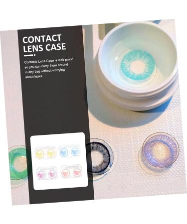 Partykindom 12-Piece Contact Lens Container & Tweezers Set - Portable Makeup Organizer with Mirror - Ideal for Travel & Daily Use - Buy Online on GoSupps.com