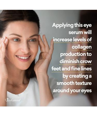 Anti Aging Eye Serum | Hydrating & Natural Eye Care for Youthful Skin | Rapid Wrinkle Repair | Just Nutritive 1 Oz - Buy Online on GoSupps.com