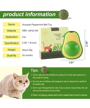 Havenfly Rotatable Catnip Ball Toy - Edible Catnip Wall Roller for Cats | 1PC Cat Toys for Engaging Play - Buy Online on GoSupps.com
