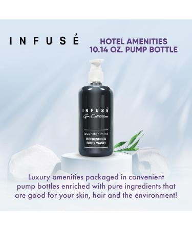 Terra Pure Infuse Lavender Mint Body Wash | Spa Collection Hotel Amenities | 10.14 oz Pump Bottle - Luxurious Single Bottle - Buy Online on GoSupps.com