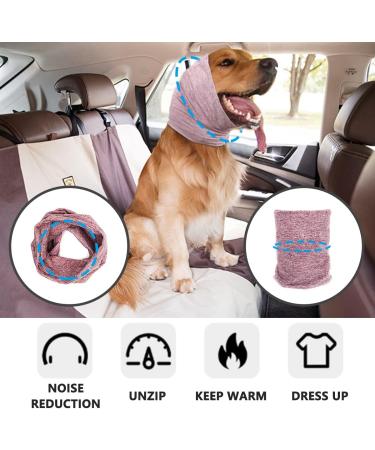 Pattepoint Die Muffs - Noise Protection Earmuffs for Small Dogs | Comfortable Hooded Sweaters & Ear Warmers for Dogs & Cats | Anti-Anxiety Snood - Rosa M - Buy Online on GoSupps.com