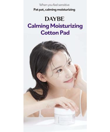 Buy DAYBE Calming Moisturizing Toner Pads | 100 Soothing Cotton Pads with Super Centella & 6 Hyaluronic Acids - International Shipping Available - Buy Online on GoSupps.com