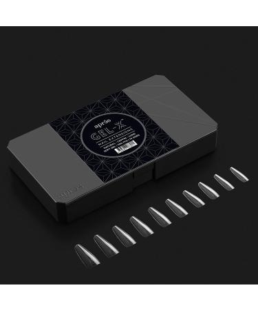 Apres Nail Gel-X Natural Coffin Long Tips Box | 500 Gel-X Tips | Premium Quality 2022 | 10 Sizes 0-9 - Buy Online on GoSupps.com